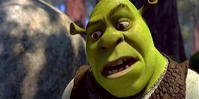 Animovaná postava Shrek.