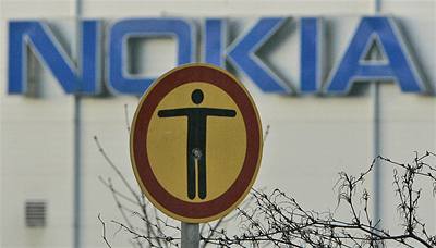 Továrna finské firmy Nokia.