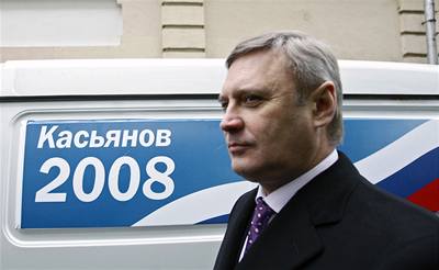Prezidentský kandidát protiputinovské opozice Michail Kasjanov.