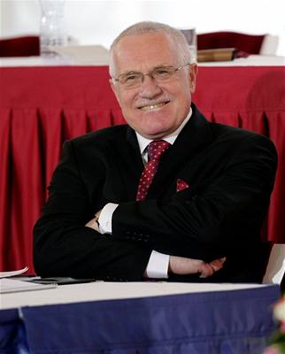 Václav Klaus pi volb