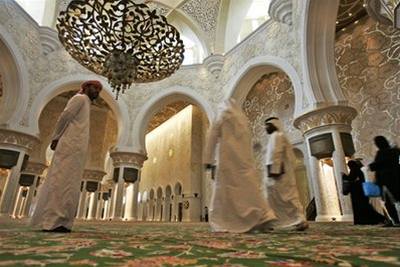 Vnitřek mešity šajcha Zajda.