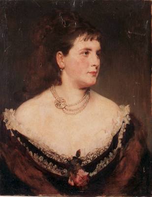 Cena obrazu není jasná, autor vak portrétoval i britskou královnu Viktorii. 