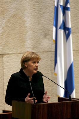 Angela Merkelová promluvila ped izraelskými poslanci v nmin. To vyvolalo rozruch.