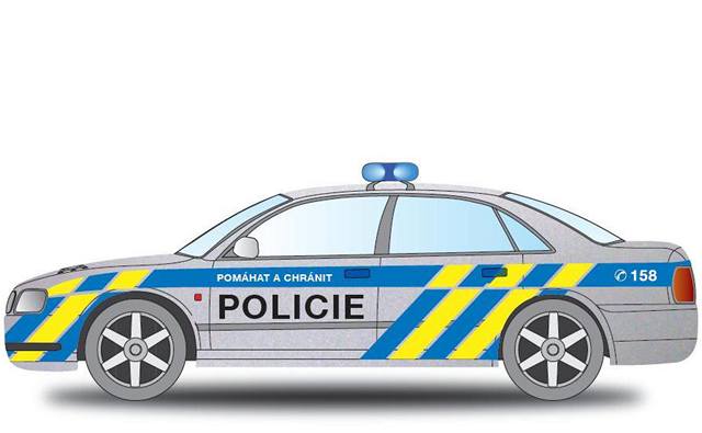 Vedení policie ji vybralo podobu nových policejních aut. Sluební vozy budou stíbrné barvy s vodorovným modrým pruhem na bocích a kratími modrými a lutými pruhy na zadní ásti vozu.