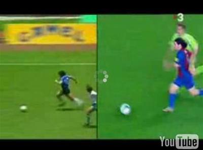 Maradona nalevo, Messi napravo, video dole. 