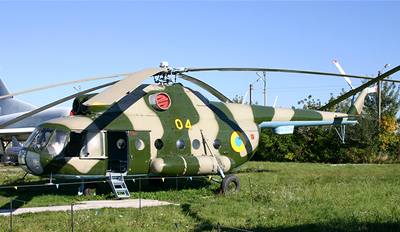 Ukrajinský vrtulník MI-8.