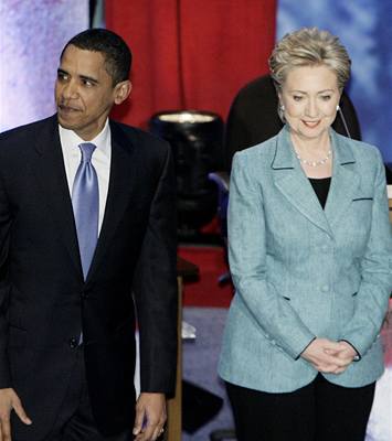 Barack Obama a Hilary Clintonová