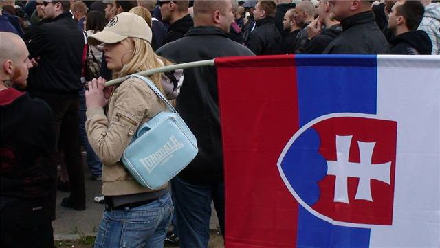 Demonstraci Dlnické strany navtívili i zástupci spíznných stran ze Slovenska.