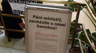 Do stávky se zapojila i Národní knihovna v Praze.