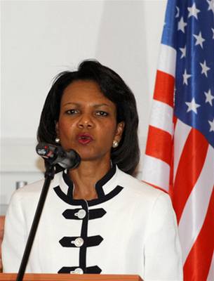 Americká ministryn zahranií Condoleezza Rice