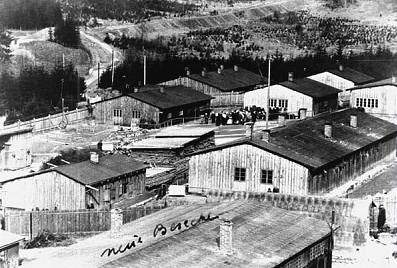 Historický snímek tábora.