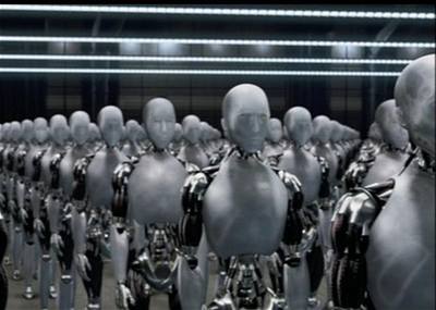 Snímek z filmu Já, robot - ilustraní foto.