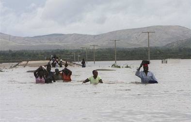 Tropická boue Hanna vyvolala na Haiti znané záplavy a sesuvy pdy.