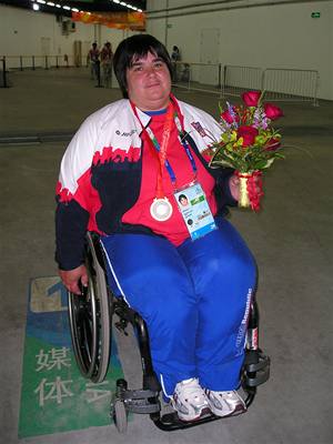 Zlatá medailistka Eva Kacanu. 