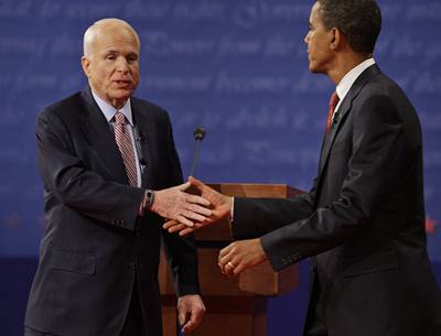 John McCain a Barack Obama