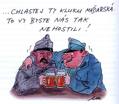 Repro z Osud� dobrého vojáka �vejka za sv�tové války, které vydala nakladatelství Kni�ní klub a XYZ