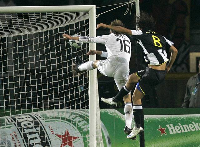 Amauri stílí rozhodující branku zápasu Juventus-Real.