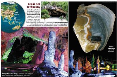 Část jeskyně Wan-siang je přístupná i pro veřejnost