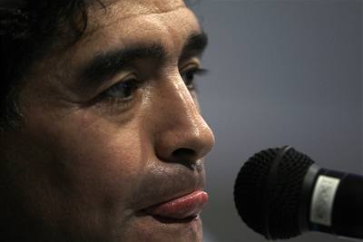Diego Armando Maradona, kou Argentiny.