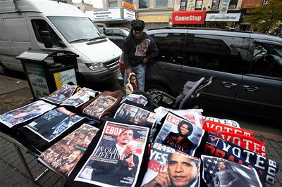 Harlem v pedveer prezidentských voleb.
