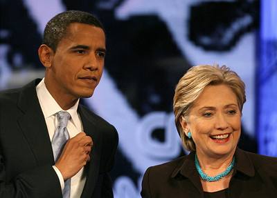 Barack Obama a Hillary Clintonová