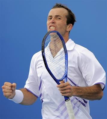 Spokojený Radek tpánek slaví postup do 3. kola Australian Open.