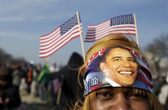 Fanynka Obamy na inauguraci