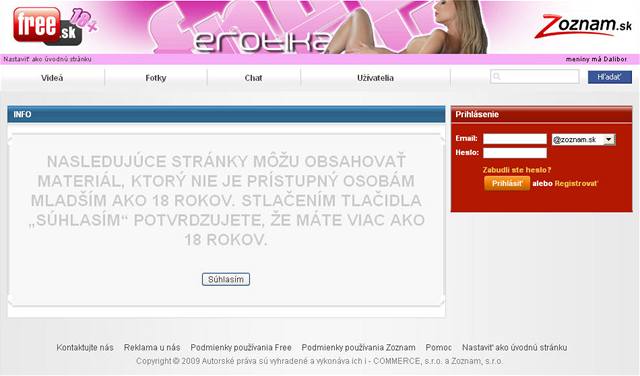 Zoznam.sk spustil pornoserver, el kritice