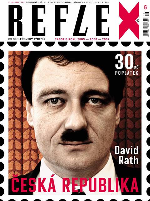 Na titulní stránce Reflexu je hejtman za Hitlera