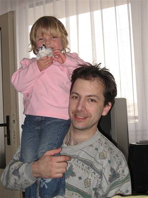 Zdenk Hromádka s dcerou