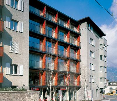 Pozoruhodný výsledek rekonstrukce a dostavby tí bytových dom ve výcarském mst Chur