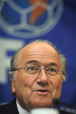 Sepp Blatter v Praze.