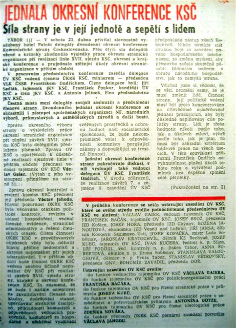 Ukzky lnk z tborskho tdenku Palct, kam Ji Janeek mezi lety 1986 - 1989 pispval. Jeden as Palct i vedl.