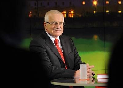 Prezident Václav Klaus v poadu v TV Nova Rok s Václavem Klausem