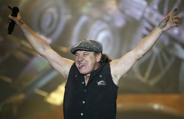Brian Johnson, zpvák kapely AC/DC. 
