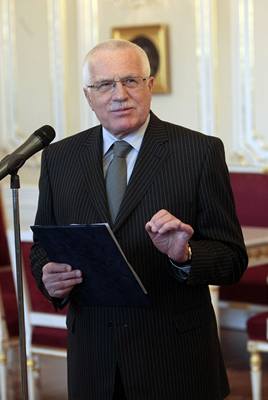 Prezident R Václav Klaus. 