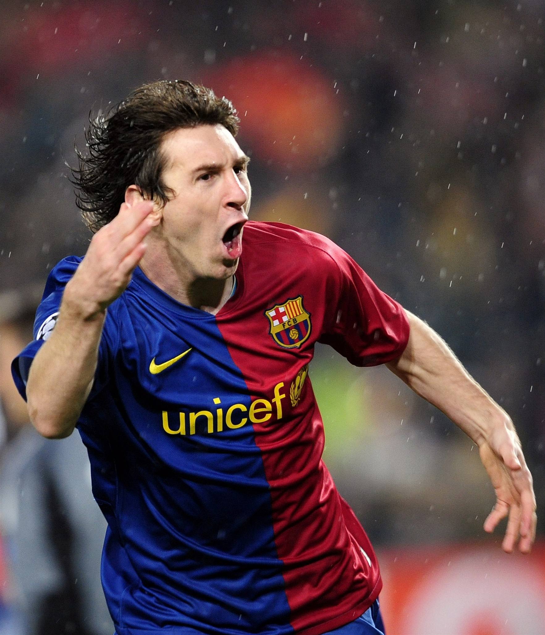 Barcelonský Messi má dvody k radosti.