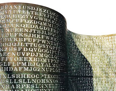 Kryptos se skládá z 865 chaoticky rozesetých písmen.