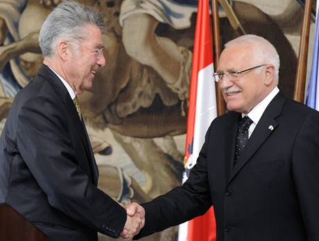 Václav Klaus s rakouským prezidentem Heinzem Fischerem