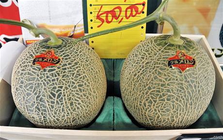 První dva melouny letoní sezony byly vydraeny na kadoroní aukci za pouhých 500.000 jen (103.800 korun). 
