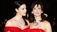 Monica Bellucciová, Sophie Marceauová Cannes.