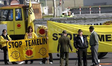 Odprci Temelína pi minulých blokádách.