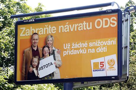 Kampa ped volbami do Evropského parlamentu.