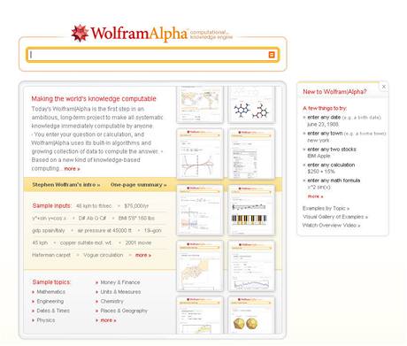 Tzv. sémantický vyhledáva Wolfram Alpha slibuje velké vci. Zatím vak funguje spíe jako chytejí kalkulaka.