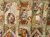 Michelangelova freska v Sixtinské kapli.