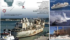 Na Florid potopili lo Vandenberg. Doufají, e tím pilákají turisty.