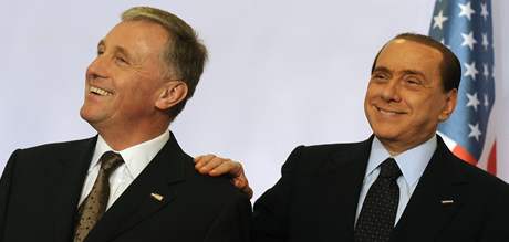 Mirek Topolánek a Silvio Berlusconi
