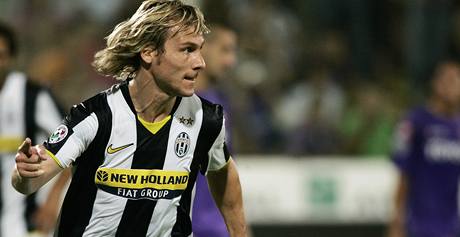 Pavel Nedvd v dresu Juventusu. 