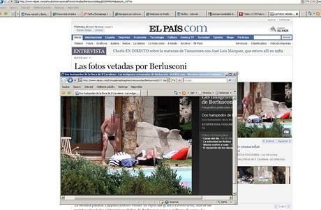 Fotografie z Berlusconiho vily, kter zveejnil El Pas