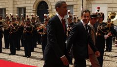 Sarkozy a Obama jednaj o rnu a Blzkm vchod 
